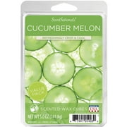 Cucumber Melon Scented Wax Melts, ScentSationals, 5 oz (Value Size)