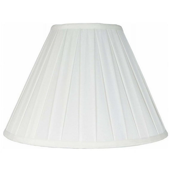 Urbanest Empire Box Pleat Lamp Shade, 8x16x11", Off White