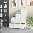 thumbnail image 2 of 3 Drawer File Cabinet, White Metal Filing Cabinet with Lock, Locking Tall File Cabinets with 4 Adjustable Hanging Frame for Home Office, Name Tag, 2 of 7