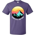 thumbnail image 3 of Inktastic Worry Less Hike More Mountains at Sunset T-Shirt, 3 of 5