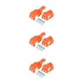 thumbnail image 4 of Transemion 2pcs/set Durable And Reliable Guard Protector For Front Fork Shoes Simple orange 3Set, 4 of 6