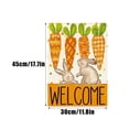 thumbnail image 4 of Easter Spring Garden Welcome Flag Home Yard Decoration Cute Rabbit Design Outdoor Party Banner, 4 of 7