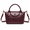 Grape purple, variant on Women's Woven Shoulder Bag Small Crossbody Purse with Top Handle, PU Braided Dumpling Bag and Mini Square Handbag for Work Commute Shopping and Travel