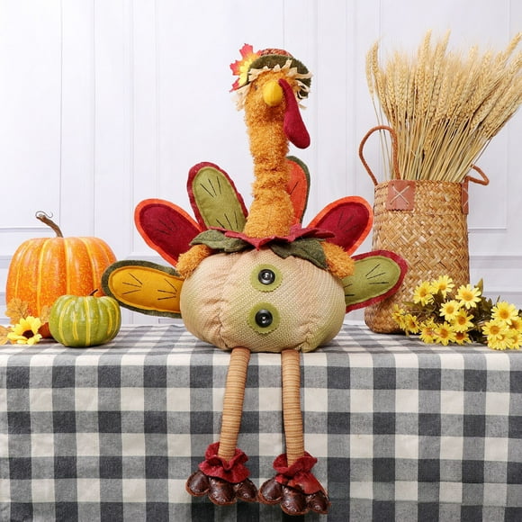 Clearance! KITTEHIGM Thanksgiving Turkey Figurine Retractable Ornament Thanksgiving Decoration Deals of The Day Womens Deals