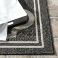 thumbnail image 4 of SAFAVIEH Machine Washable Rug Indoor/Outdoor Bermuda Collection - Indoor Outdoor BMU810Z Bermuda Charcoal / Ivory Rug, 4 of 10