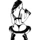 thumbnail image 2 of Drinking sexy attractive beauty pattern print, boutique thickened cotton T-shirt, men's fashion casual cotton T-shirt, short-sleeved crewneck T-shirt, 2 of 7