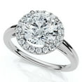 thumbnail image 2 of Pompeii Certified 1 3/4Ct Halo Round Cut Diamond Engagement Ring 14k Gold Lab Grown, 2 of 7