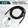 thumbnail image 3 of Car Marine Battery Inverter Cable 5/16"-3/8" 6ft Battery Copper Wire Black, 3 of 7