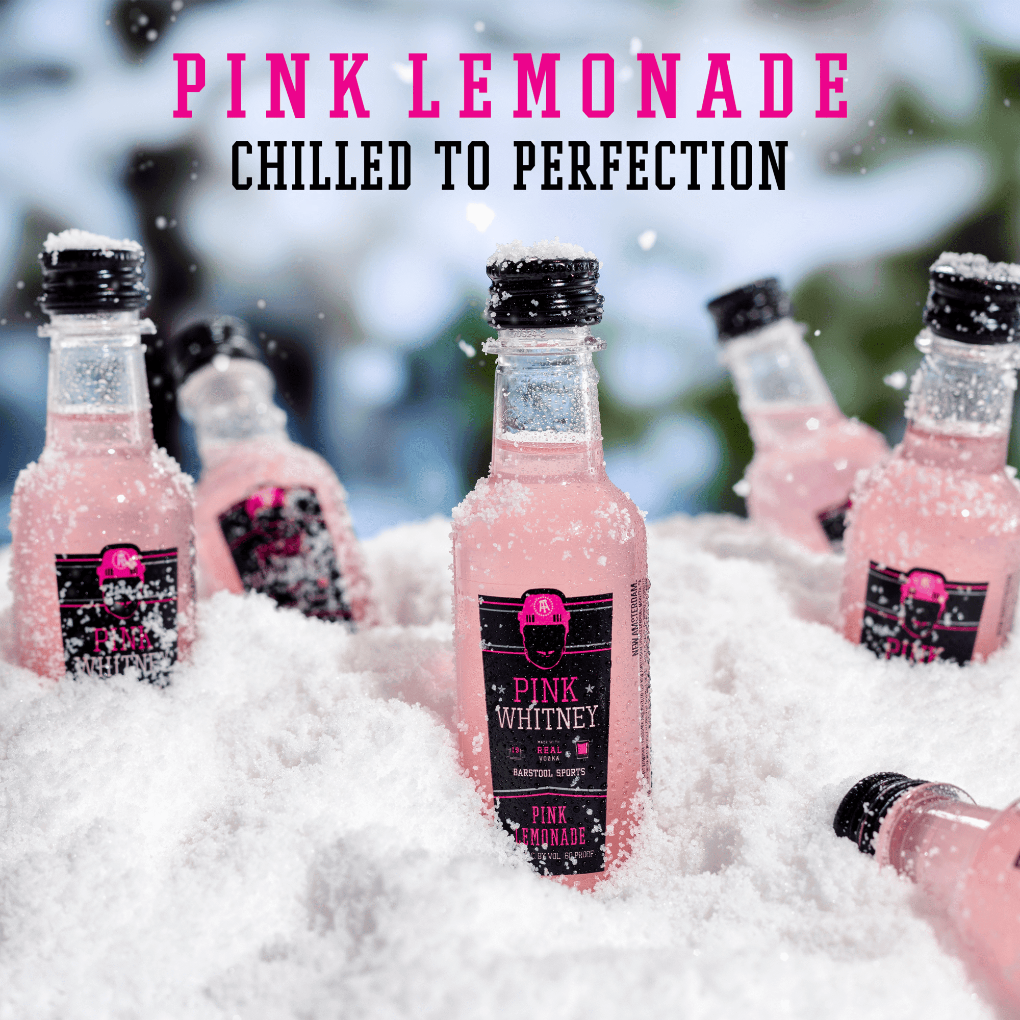 Pink Whitney Lemonade Flavored Vodka, 10 Pack, 50ml Plastic Bottles, 30% ABV
