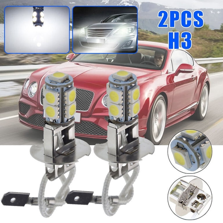 2x H3 LED Car FogLight DRL Driving Lamp Flashlight Torche - Foto 5
