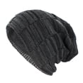 thumbnail image 2 of Guiexla Women Men Winter Warm Beanie Hat Adult Unisex Outdoor Thickened Fleece Lining Color Matching Knitted Beanies, 2 of 8