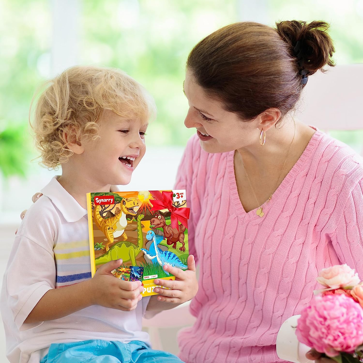 SYNARRY Puzzle Magnetici Per Bambini 3-6 Anni – 20 Pezzi, Camion Degli Animali, Giochi Da Viaggio In Auto E Aereo, Regalo Educativo