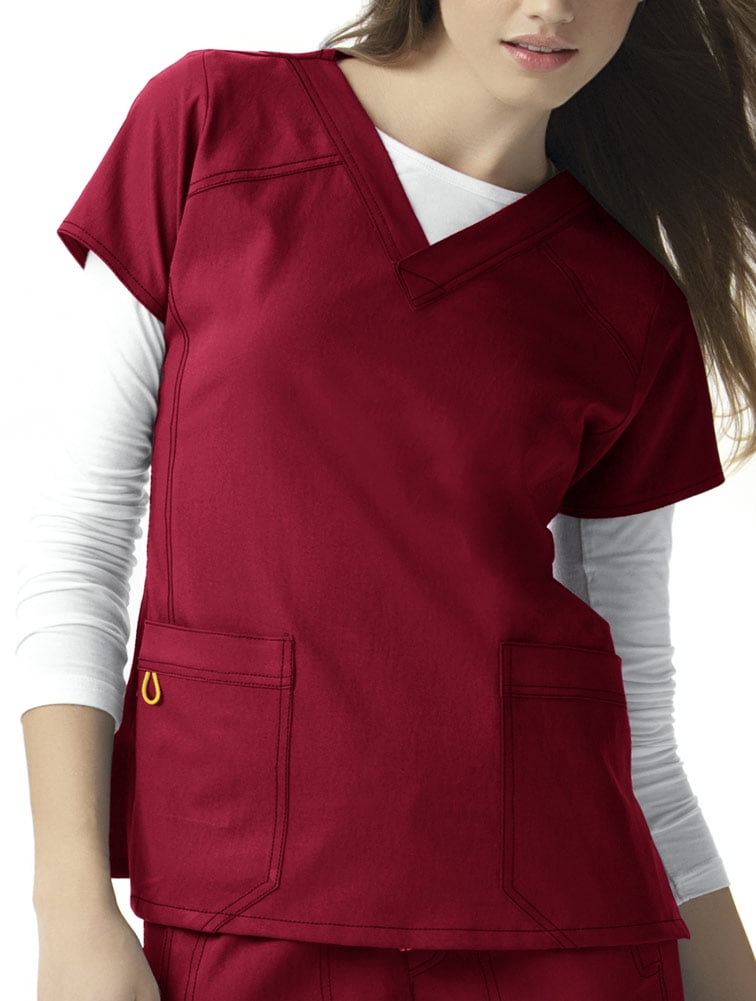WonderWink Sporty VNeck Top Scrub Top