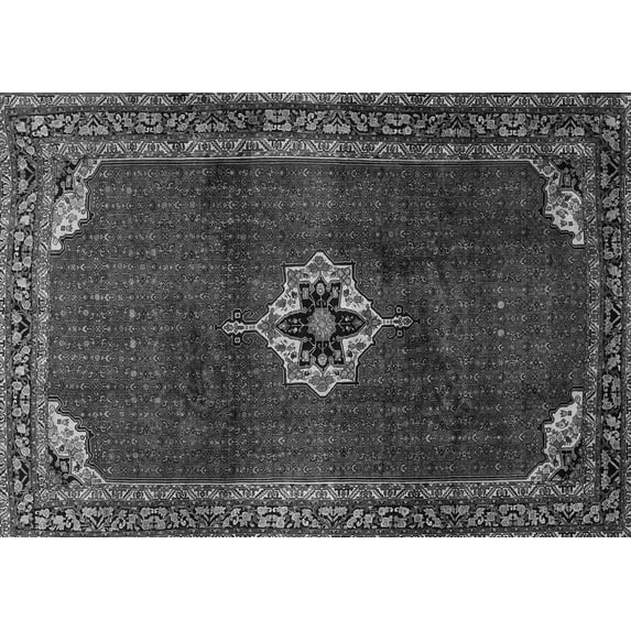 Ahgly Company Indoor Rectangle Persian Gray Traditional Area Rugs, 4' x 6'