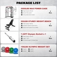 thumbnail image 2 of Forgemus Squat Rack for Home Gym,2000lbs Power Rack Squat Machine with LAT Pulldown and More Training Attachments,Weight Rack with Adjustable Pulley System for Full Body Workout,Black, 2 of 13