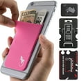 thumbnail image 1 of Gecko Travel Tech Phone Wallet - Stick On Card Holder Wallet for Cell Phones - Adhesive Card Pocket - PINK WHITE, 1 of 6