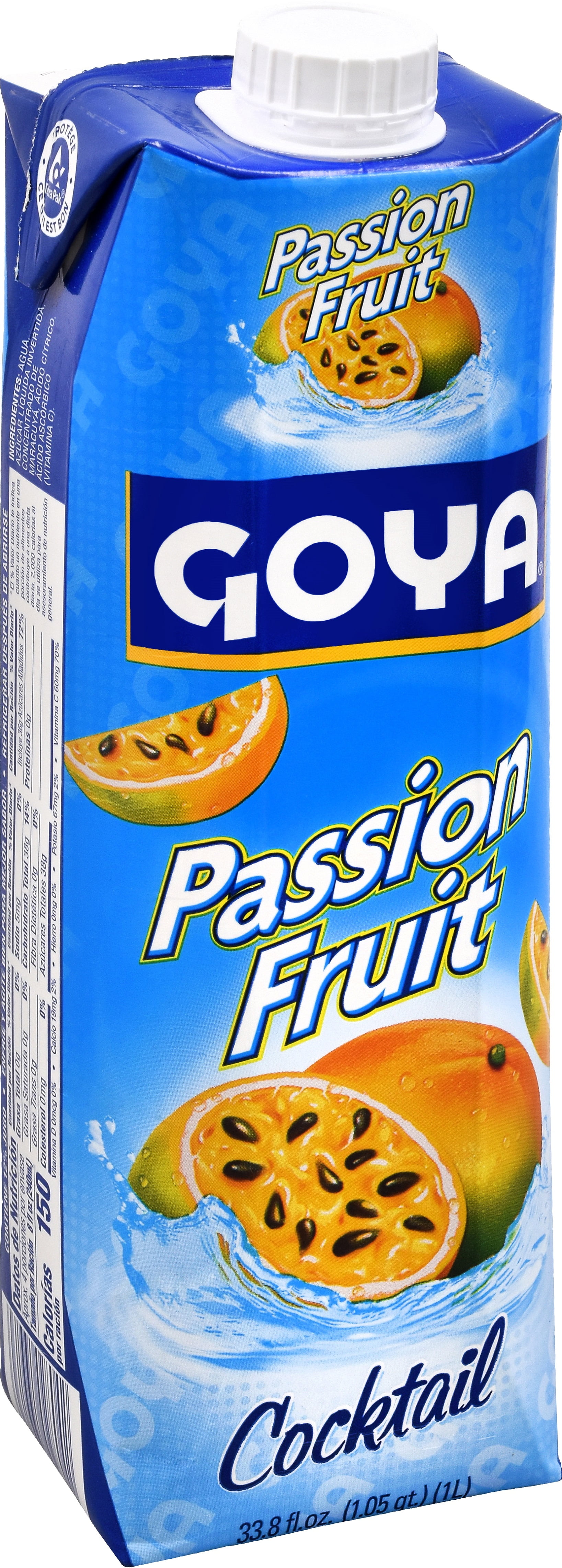 (12 pack) Goya Passion Fruit Cocktail, 33.8 fl oz