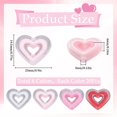 thumbnail image 2 of 1 Set 80Pcs 4 Colors Bead in Bead Hearts Acrylic Heart Beads Bulk Valentine's Day Pink Hollow Love Shaped Loose Bead for Jewelry Making Bracelets Necklaces Father's Day Mother's Day DIY Crafts, 2 of 5