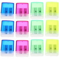 FONDOTIN 12pcs Pencil Sharpeners Sharpner Pencil Plastic Fluorescent Yellow for Office