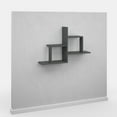thumbnail image 5 of Ada Home Decor Furniture 33.86" 2 Tier Anthracite Webb Modern Wall Shelf, 5 of 7