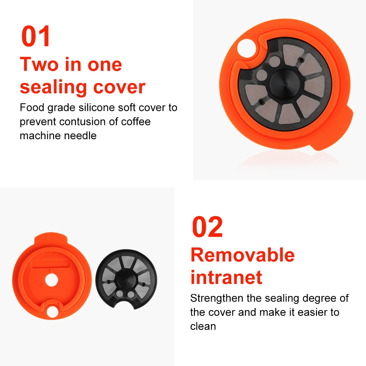 MTFun 60ml/180ml Reusable Coffee Capsule with Detachable Filter Net Coffee  Capsule Pod Anti-slip Coffee Pods for Bosch-s Tassimo Machines - Walmart.com