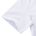 thumbnail image 5 of Mercatoo Toddler Collared Short Sleeve 𝐏o𝗹o Soft Solid Dress Shirt for Baby Boys Girls Cute Summer Comfortable Tee Tops with Pocket, 5 of 8
