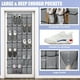 thumbnail image 3 of Organizador de zapatos para colocar sobre la puerta, Tiblue, gris, 172 x 67 cm, 35 bolsillos, 3 of 9