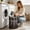 Gray, variant on ZZkhGO Spherical Print Round Laundry Basket, Wall-Mounted Breathable Mesh Storage Bin, Lightweight Large Capacity Cylindrical Hamper for Household Bathroom Laundry