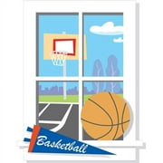 RoomMates Backyard Basketball Peel & Stick Window