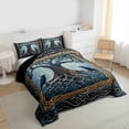 thumbnail image 3 of jejeloiu Black Raven Crow Twin Comforter Sets,Bohemian Style Tree Bedding Set For Teens Reversible 2-Piece, 3 of 8