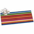 thumbnail image 2 of Hallway Runner Rug 2'x6', Mexican Style Kitchen Runner Rugs Non-Slip Carpet Mats, Colorful Mexico Stripes Red Blue Bedside Rugs Runners Washable Floor Carpet for Bathroom Laundry Room, 2 of 8