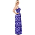thumbnail image 2 of HAPPY BAY Women's Summer Boho A-Line Slit Maxi Beach Dress Smocked Top Evening Long Strapless Tube Dresses for Women One Size Midnight, Floral, 2 of 4