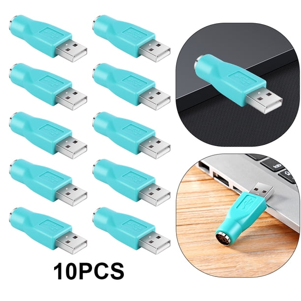 Conector Convertidor Adaptador PS/2 A USB para Teclado Y Ratón