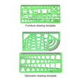 thumbnail image 2 of 2025 Latest Model 2023-6 Pcs Architect Multi Purpose Drawing Template Set House, 2 of 3