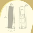 thumbnail image 4 of LEDREM 360° Rotatable Jewellery Armoire Cabinet With Lock, 6 LED & Borderless Full Length Mirror, Storage Rack & Partition, 4 of 6