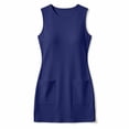 thumbnail image 6 of Tqcoqu Womens Tennis Dresses with Pockets,Crew Neck Sleeveless Side Slit Golf Athletic Dress,Blue Women's S-XXL, 6 of 6