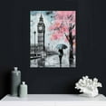thumbnail image 4 of Nawypu  Black and White Canvas Wall Art for Living Room Bedroom Bathroom Girls Pink Paris Theme Room Decor Print London Big Ben Tower Eiffel Painting for Wall Decor Pink, 4 of 4