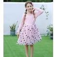 thumbnail image 4 of Aideaone Girls Dresses Long Sleeve Tutu Dress Fluffy Tulle Fall Winter Dresses Pink 4-8 Years, 4 of 7