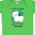 thumbnail image 4 of Inktastic This Llama Loves His Mama with Blue Hearts Boys Baby Bodysuit, 4 of 5