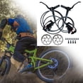 thumbnail image 3 of Bike Brake Hydraulic Disc Oil Brakes with Lever Set Pre-Filled Left Front Right Back with 2Pcs Rotor, 3 of 9