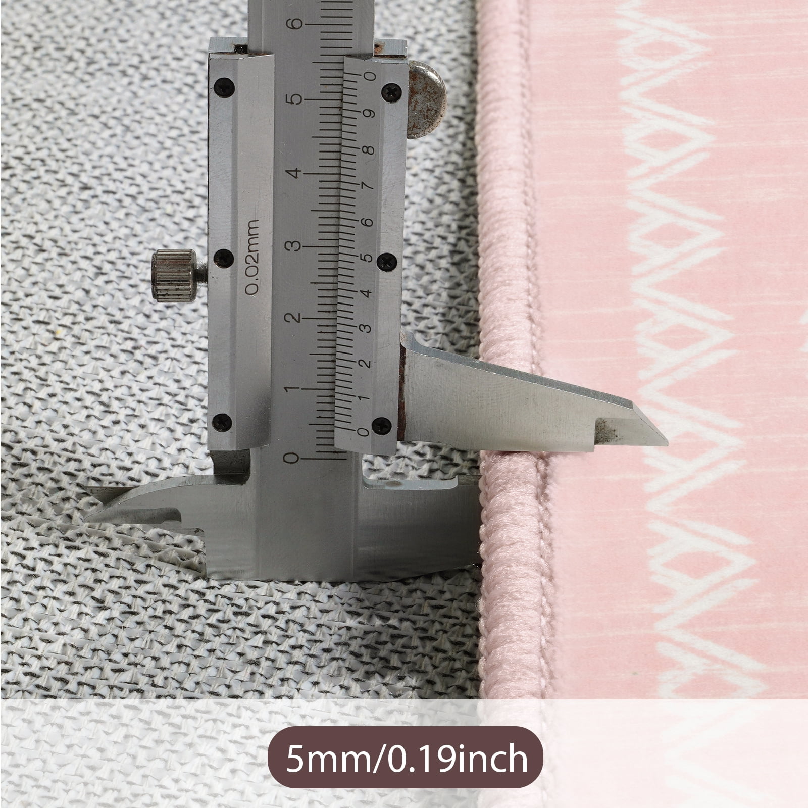 Lahome Washable 3'x5' Area Rug, Pink Rugs for Living Room, Non-Slip Small Entryway Tribal Aztec Carpet for Bedroom Girls Kitchen, Low-Pile Classic Boho Western Decor, Pink