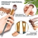 thumbnail image 3 of Nvzi Juego de 8 brochas de maquillaje para base, polvos, correctores, sombras de ojos, rubor, brochas de maquillaje verdes con bolsa de almacenamiento naranja, 3 of 4