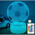 thumbnail image 1 of Luz Nocturna Ilusión 3D de Fútbol i-CHONY con Control Remoto y 16 Colores, 1 of 6