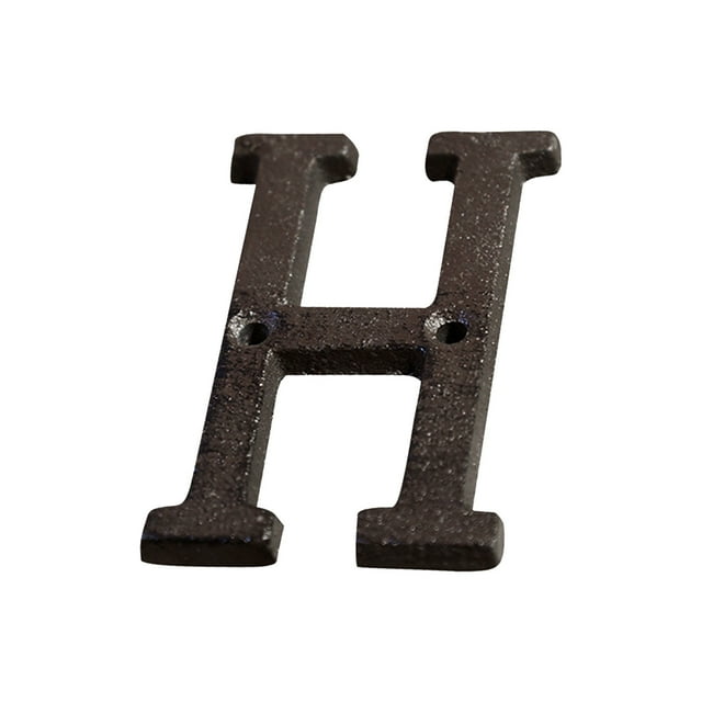 Vintage Cast Iron House Numbers - DIY Customizable Letters for Outdoor Address Signs and Garden Decor