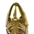 thumbnail image 4 of Paris-02 New Women Metallic PU Strappy Pointy Toe Stiletto Heel Ankle Bootie, 4 of 5
