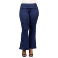 thumbnail image 6 of Plus Size Bell Bottom Foldover Waist Pants, 6 of 10