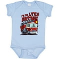 thumbnail image 3 of Inktastic Little Brother Fire Truck Boys Baby Bodysuit, 3 of 5