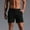 Black, variant on Mens Athletic Shorts Qiggri Men Casual Fashion Solid Shorts With Pocket Elastic Waist Shoort Pants Workout Shorts Men