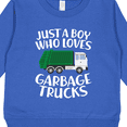 thumbnail image 3 of Inktastic Just a Boy Who Loves Garbage Trucks Toddler Sweatshirt, 3 of 4