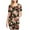 A-Multicolor, variant on breaise Floral Side Ruched Maternity Dress for Womens Short Sleeve Bodycon Dress Baby Shower Dress Casual Lounge Pregnancy Dress Daily Wear